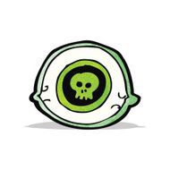 spooky mystic eye cartoon N4