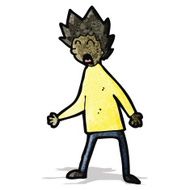 Cartoon Man Panicking N2