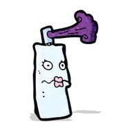 cartoon spray can