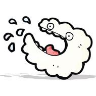 crazy cartoon cloud