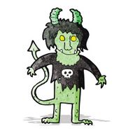 cartoon rock monster