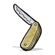 cartoon folding knife