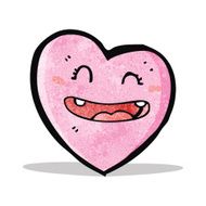 funny pink heart cartoon character N3