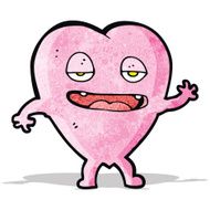 funny pink heart cartoon character N5