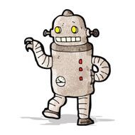 cartoon funny robot N7
