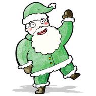 cartoon jolly santa claus