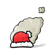 cartoon smoking christmas hat