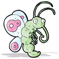 funny cartoon butterfly N2