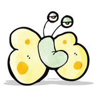 funny cartoon butterfly N5