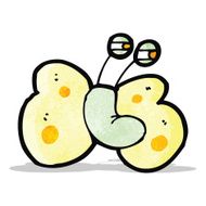 funny cartoon butterfly N6
