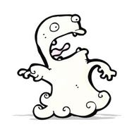cartoon spooky ghost N11