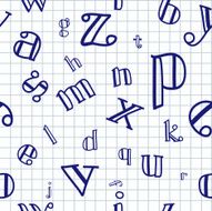 Alphabet Seamless Background