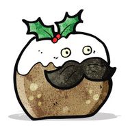 christmas pudding cartoon character N3