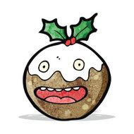 christmas pudding cartoon character N6