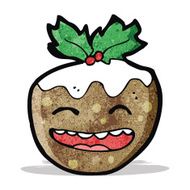 christmas pudding cartoon character N7