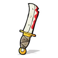 Cartoon Bloody Knife N2