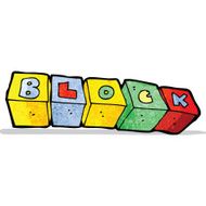 cartoon letter blocks N4