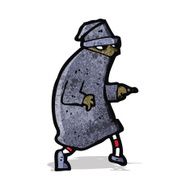 cartoon sneaking thief N2