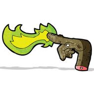 cartoon hand casting spell