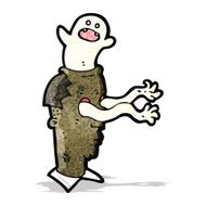 cartoon man possessed by ghost N6