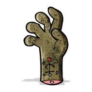 Cartoon Zombie Hand N5