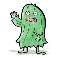 cartoon waving monster N2