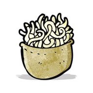 Cartoon Bowl Of Noodles N4