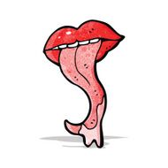 Cartoon Mouth Sticking Out Tongue N6