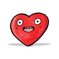 crazy heart cartoon character