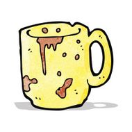 cartoon dirty old mug