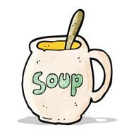 cartoon big soup mug N3