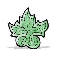 cartoon floral leaf decorative element N2
