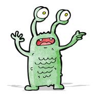 Cartoon Alien N34