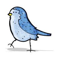 cartoon blue bird N2