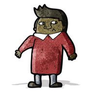 cartoon man shrugging