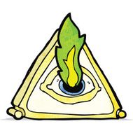 all seeing eye cartoon