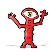 cartoon crazy monster N11