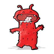 cartoon funny little monster N9