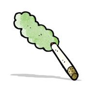 cartoon marijuana cigarette N2
