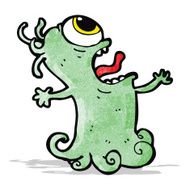 cartoon crazy monster N13