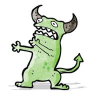 cartoon crazy monster N14
