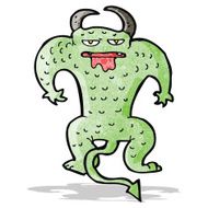 cartoon crazy monster N16