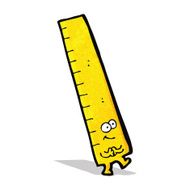 measuring ruler cartoon character N3
