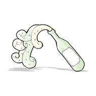 cartoon wine bottle N5