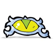 cartoon mystic eye symbol