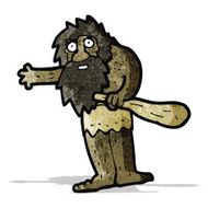cartoon cave man N3