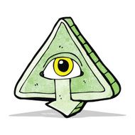 cartoon mystic eye symbol N2