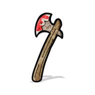 cartoon bloody axe N4