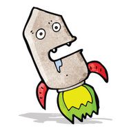 Cartoon Rocket N14