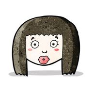 cartoon surprised woman N8